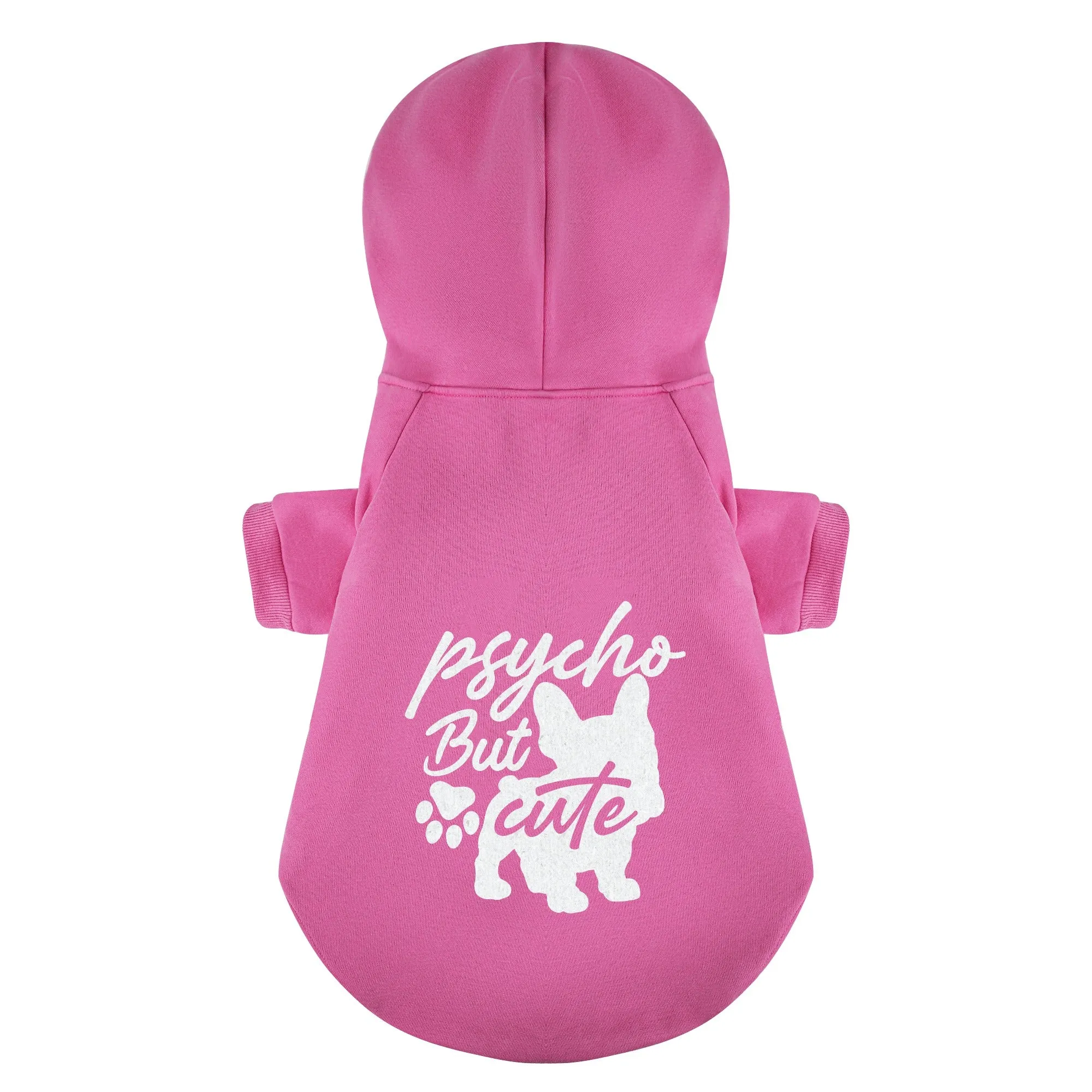 Psycho but cute and Cute but psycho - Matching French Bulldog Hoodies – Stylish, Cozy & Personalized!