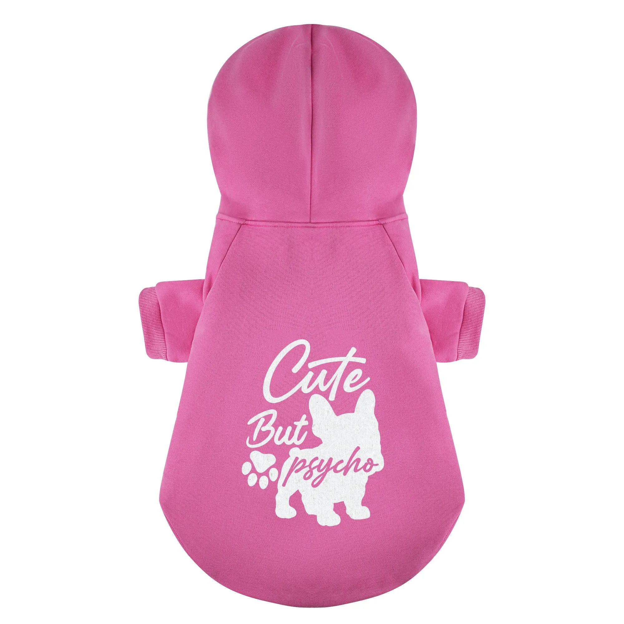 Psycho but cute and Cute but psycho - Matching French Bulldog Hoodies – Stylish, Cozy & Personalized!