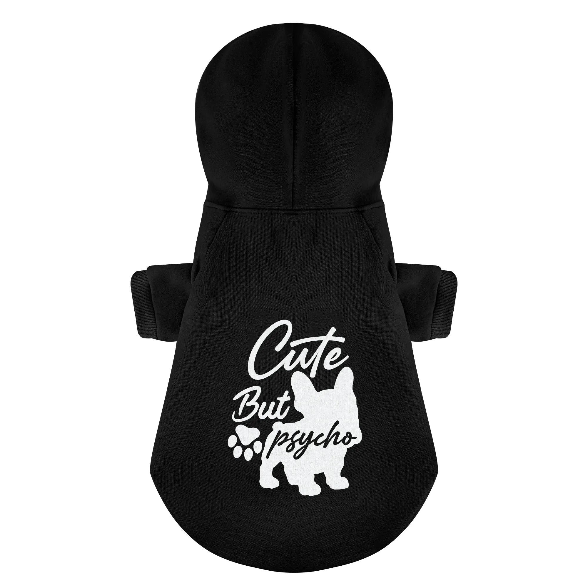 Psycho but cute and Cute but psycho - Matching French Bulldog Hoodies – Stylish, Cozy & Personalized!