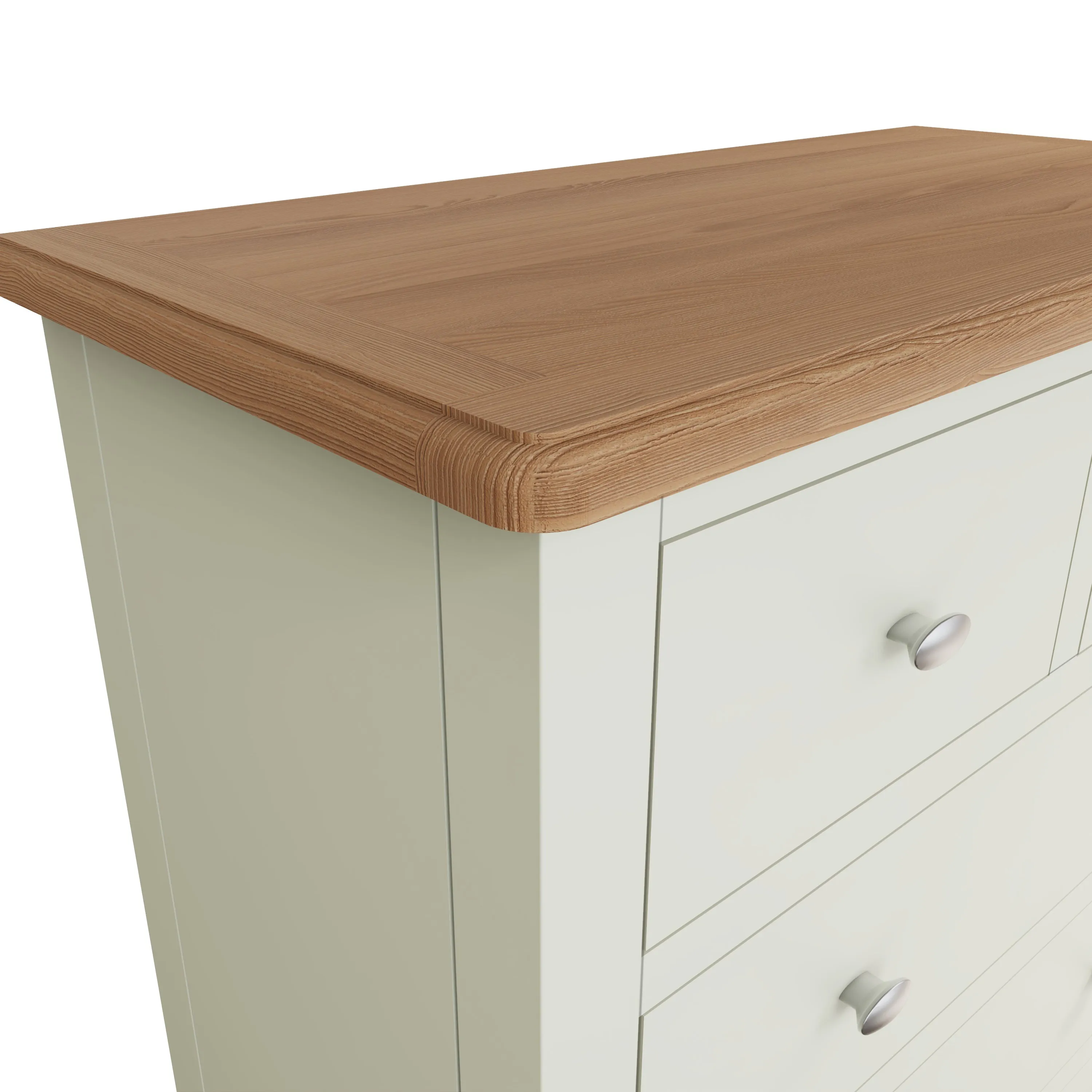 Salisbury Pure White Chest of Drawers 2 Over 3 80 x 40 x 95 cm