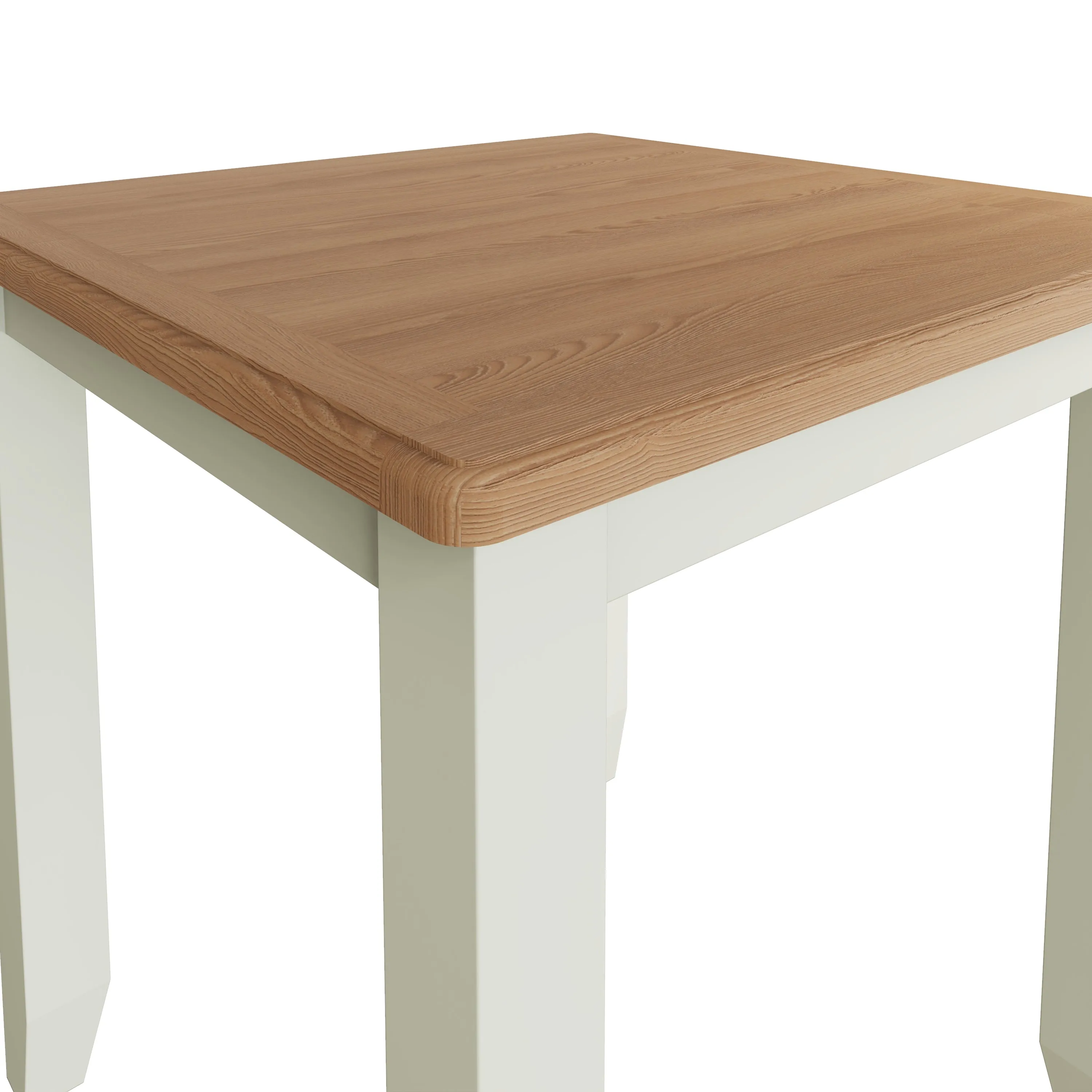 Salisbury Pure White Fixed Top Table 75 x 75 x 78 cm