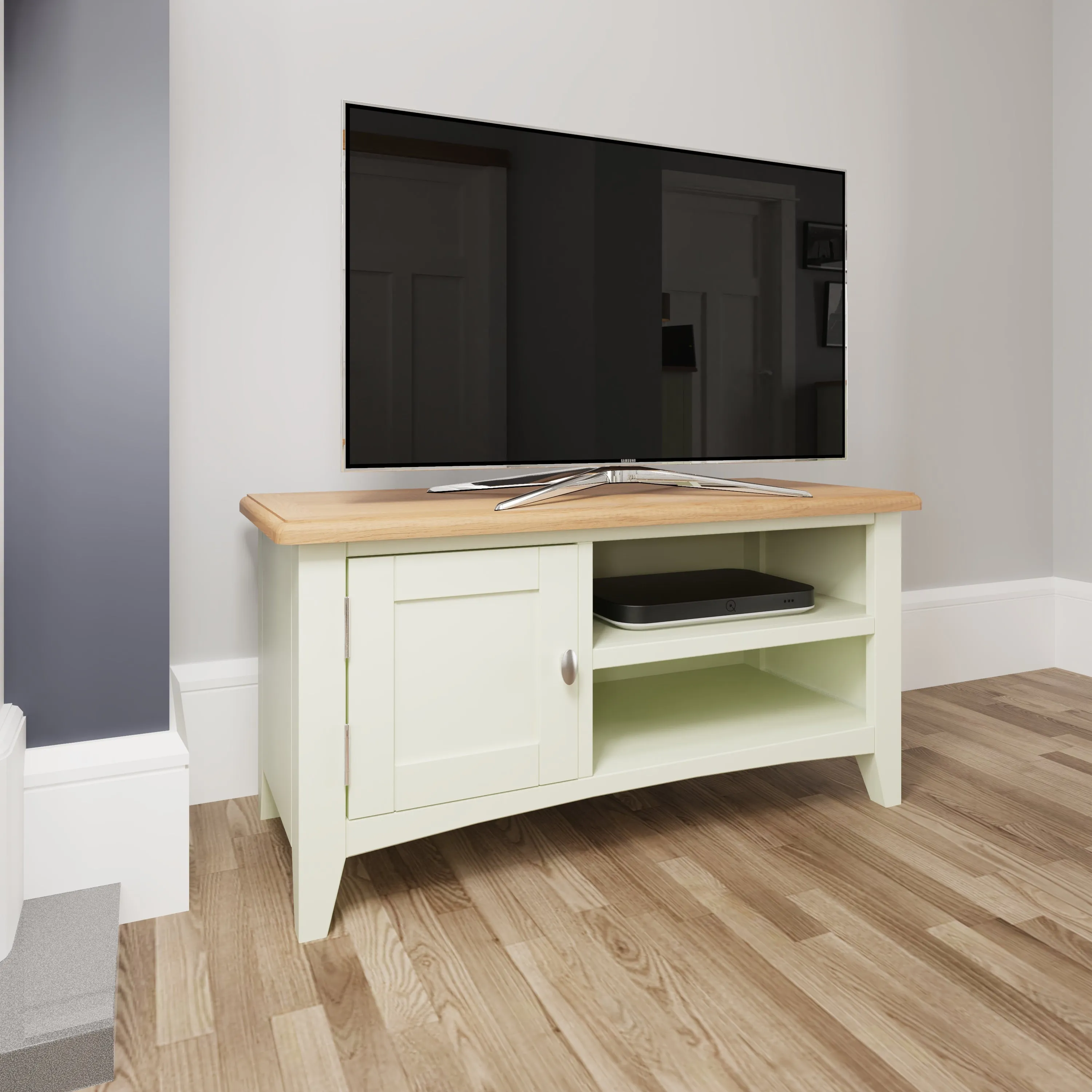 Salisbury Pure White TV Unit 90 x 38 x 45 cm