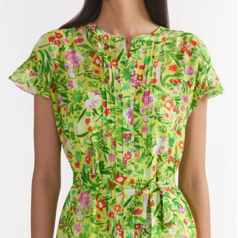 Saloni Bettie B Dress - Bouquet Lime