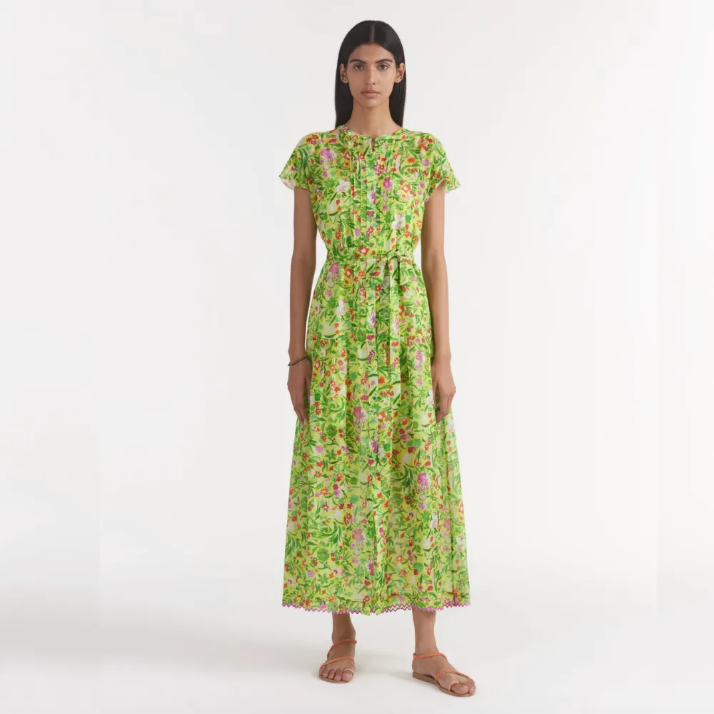 Saloni Bettie B Dress - Bouquet Lime