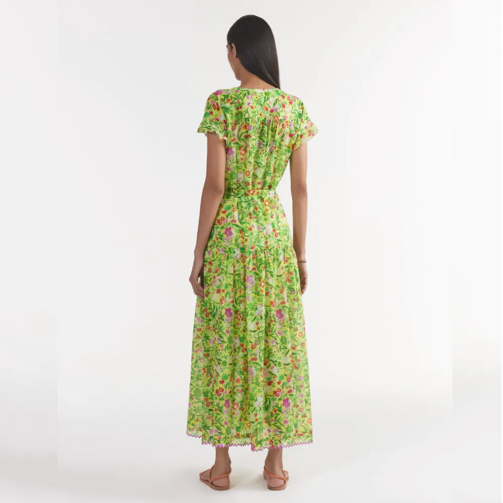 Saloni Bettie B Dress - Bouquet Lime