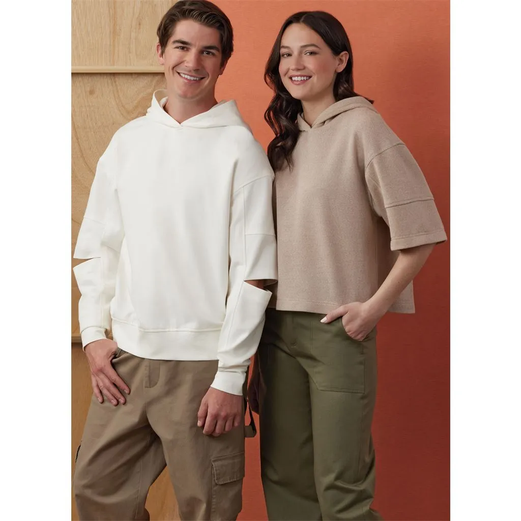 Simplicity Sewing Pattern S3012 Unisex Hoodies