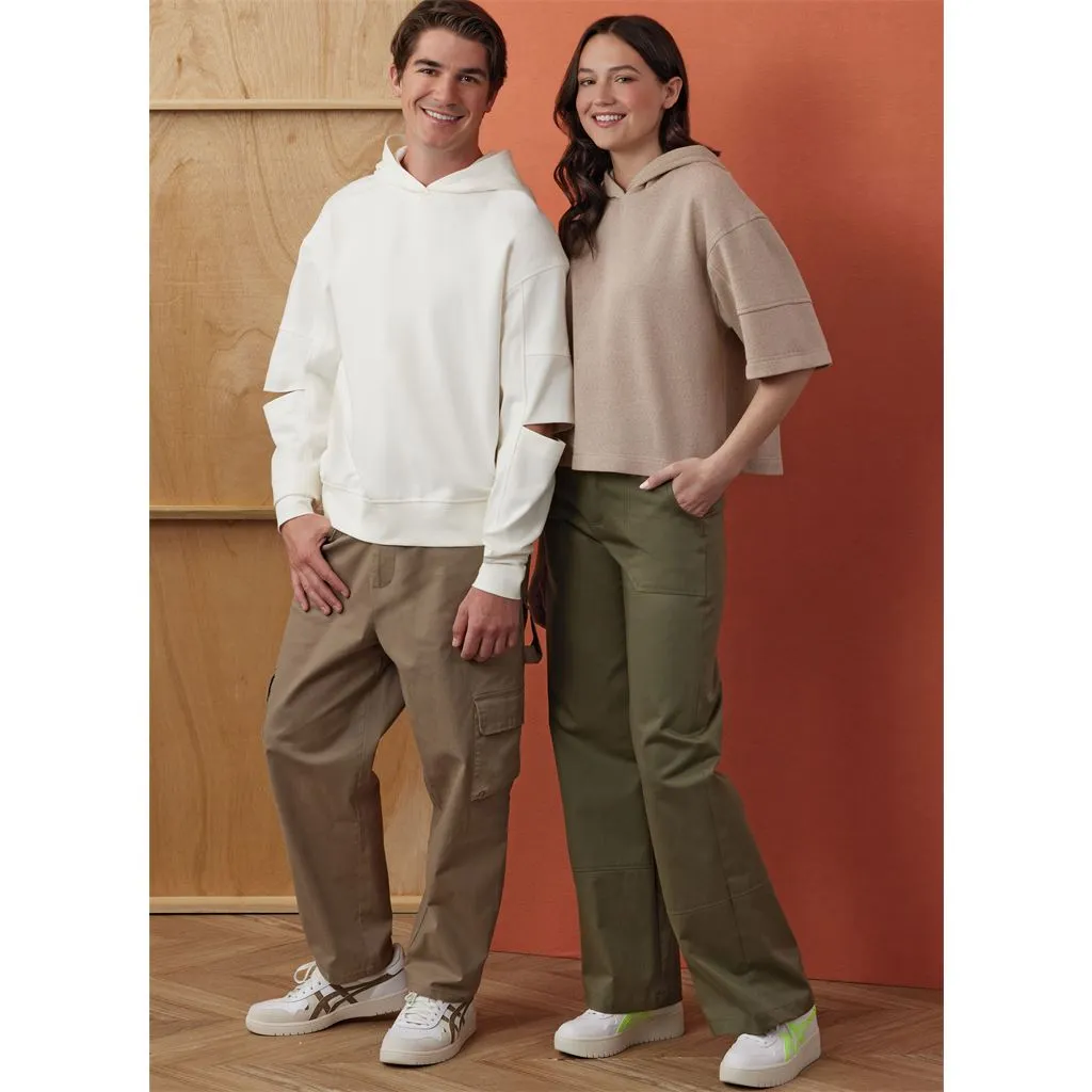 Simplicity Sewing Pattern S3012 Unisex Hoodies