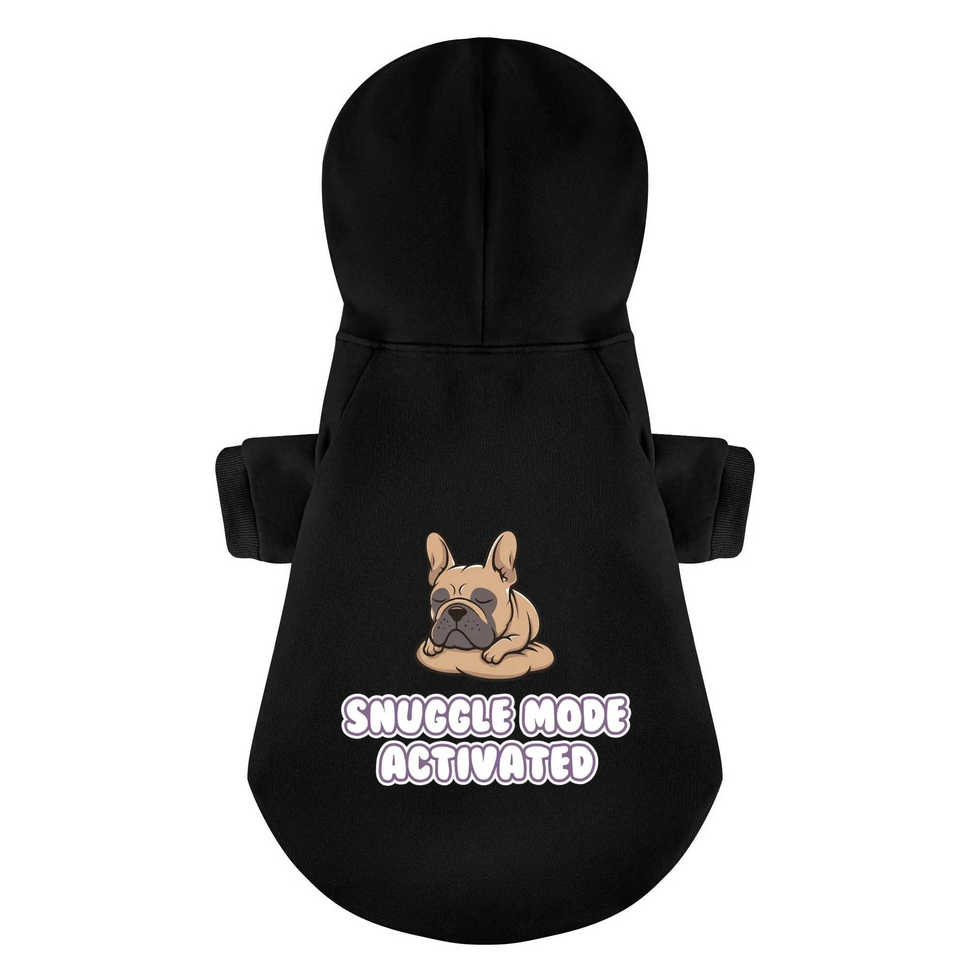 Snuggle mode Activated - Personalized French Bulldog Hoodies with Funny Quotes – Stylish, Cozy, and Premium 100% Cotton