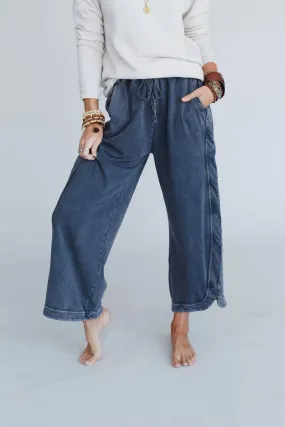 So Comfy Wide Leg Pant - Charcoal