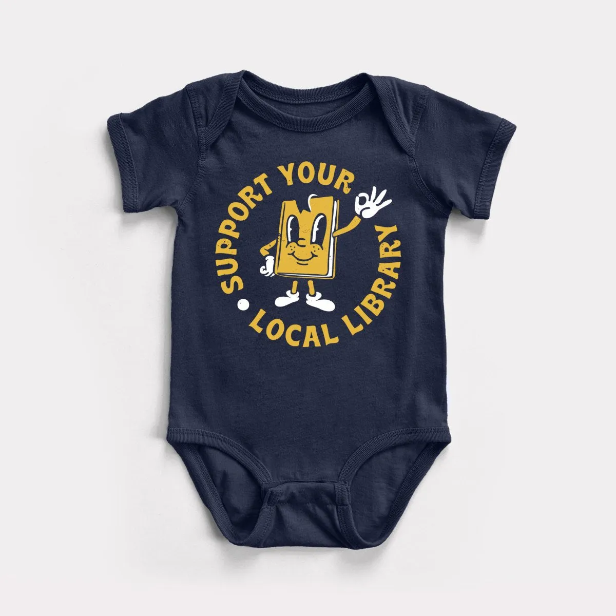 Support Your Local Library Baby Bodysuit