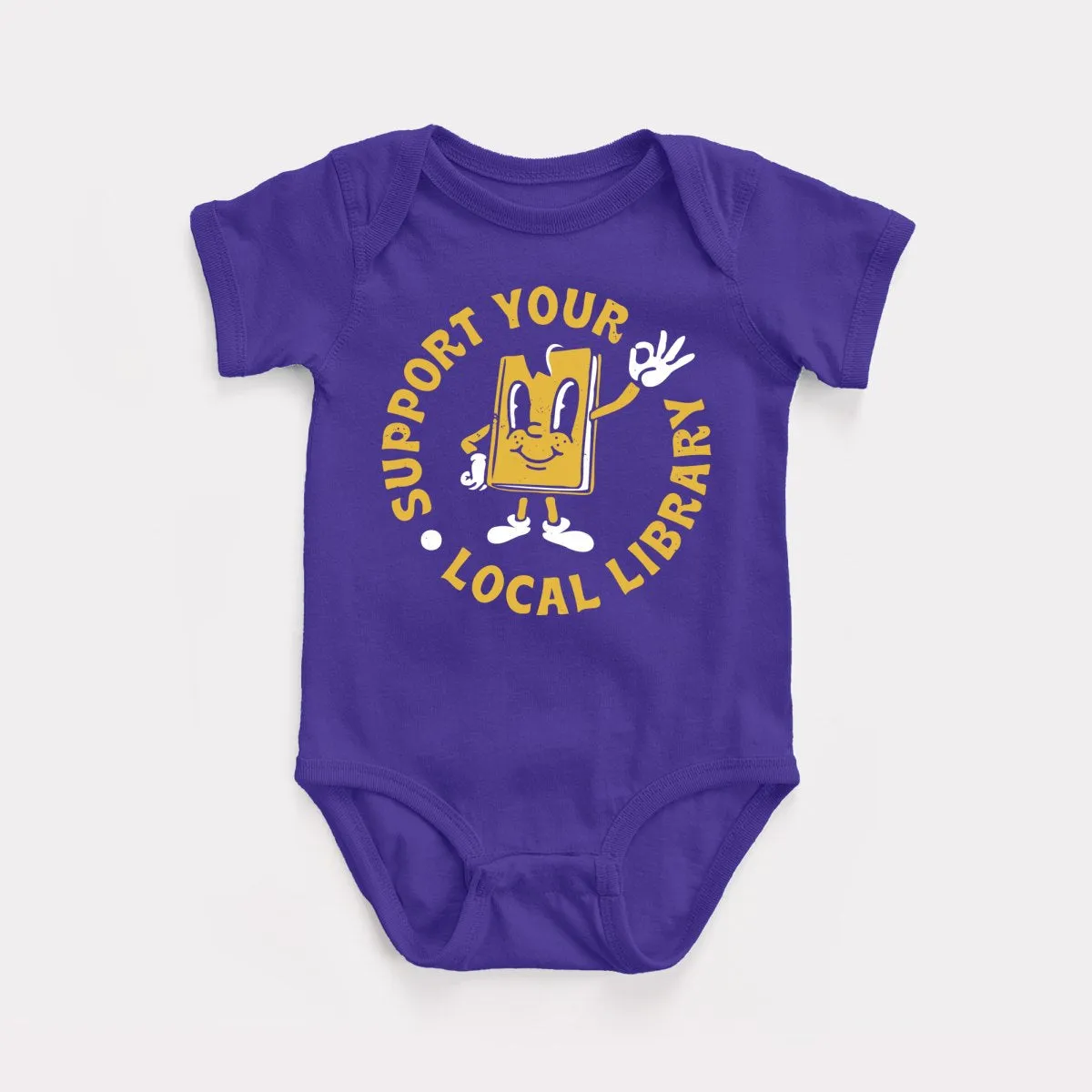 Support Your Local Library Baby Bodysuit