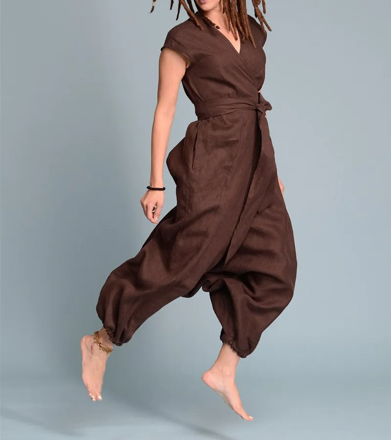 Tess Convertible Linen Jumpsuit