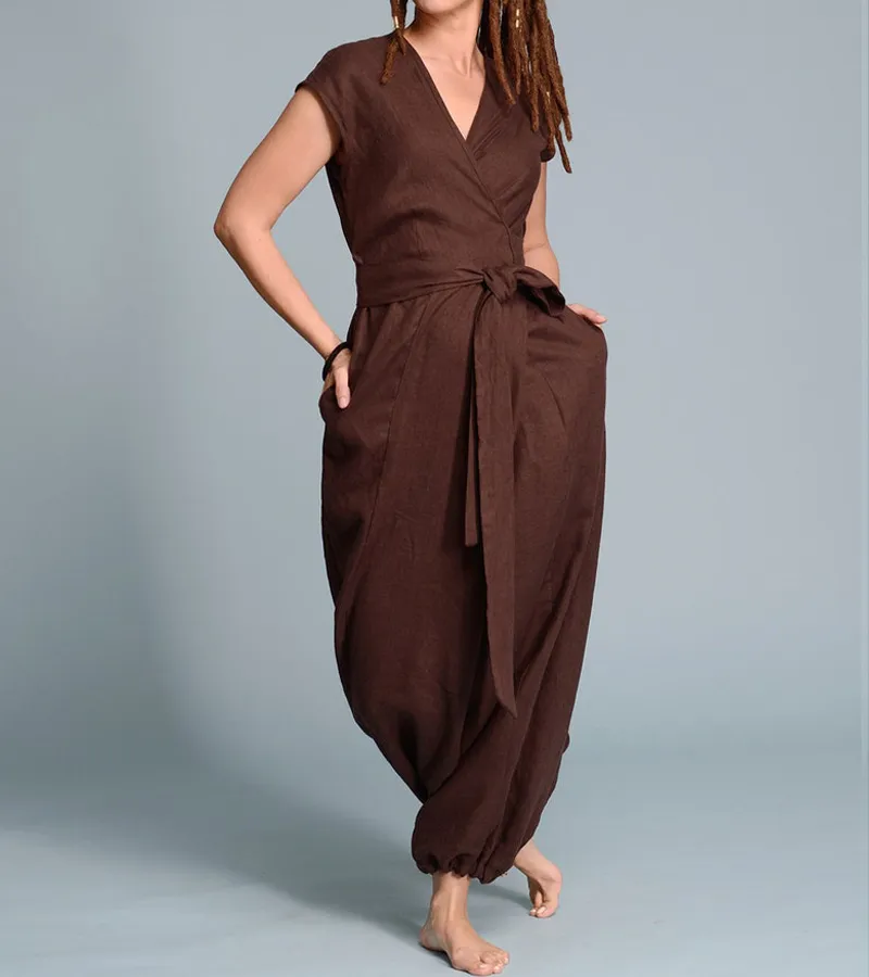 Tess Convertible Linen Jumpsuit