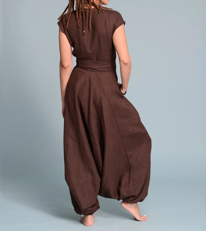 Tess Convertible Linen Jumpsuit