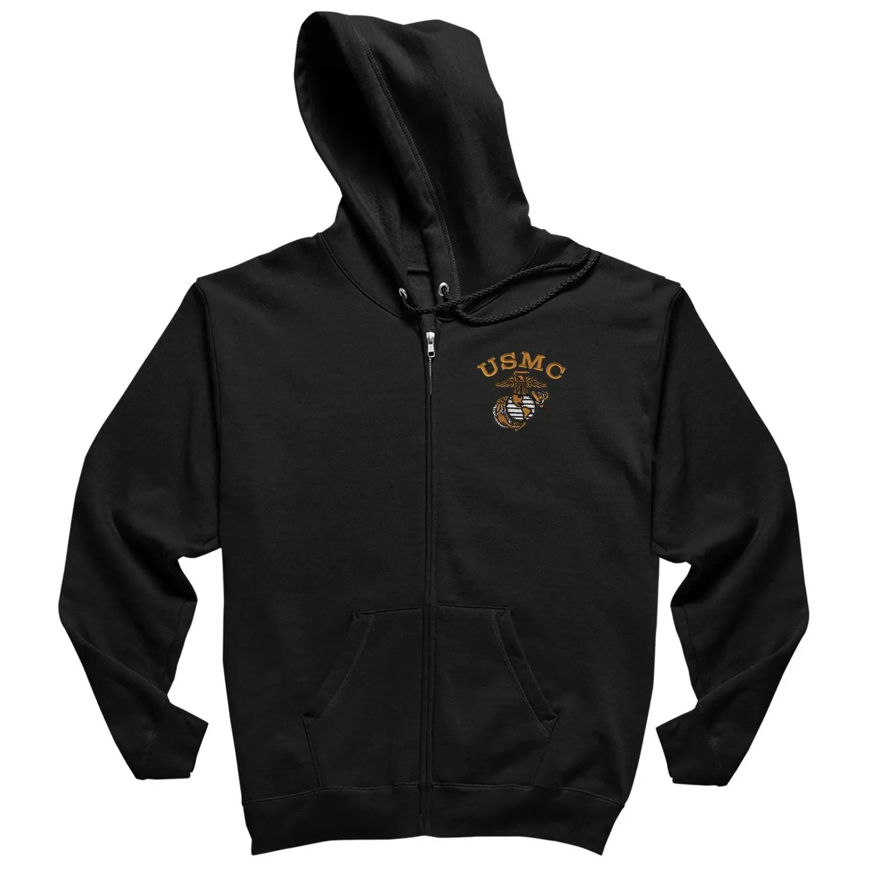 Tonal USMC EGA Embroidered Full Zip Hoodie