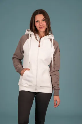 Tori Full-Zip Hoodie Choco Ivory