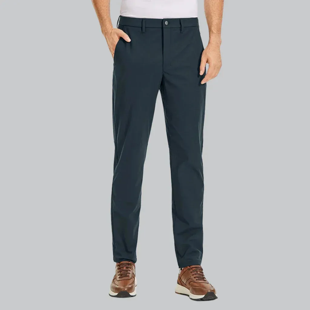 Versatile Men's Pants with Flexible Fabric