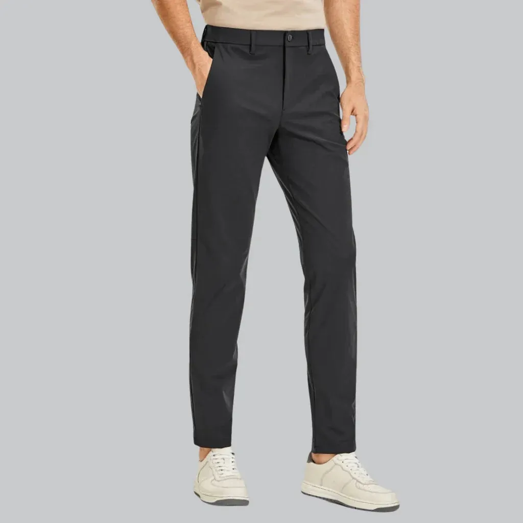 Versatile Men's Pants with Flexible Fabric