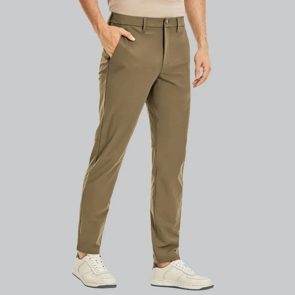 Versatile Men's Pants with Flexible Fabric