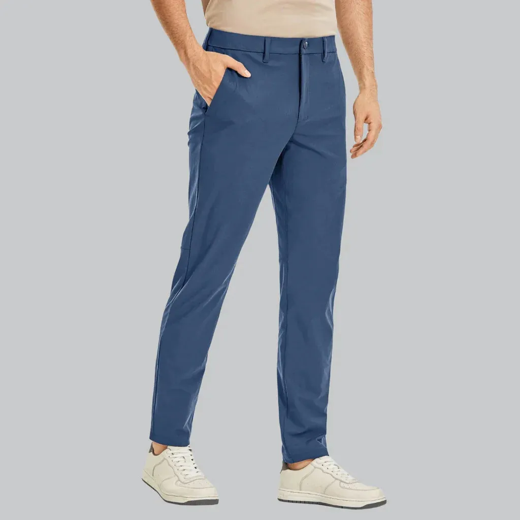 Versatile Men's Pants with Flexible Fabric