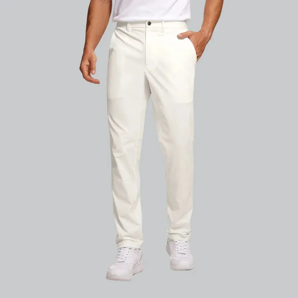 Versatile Men's Pants with Flexible Fabric