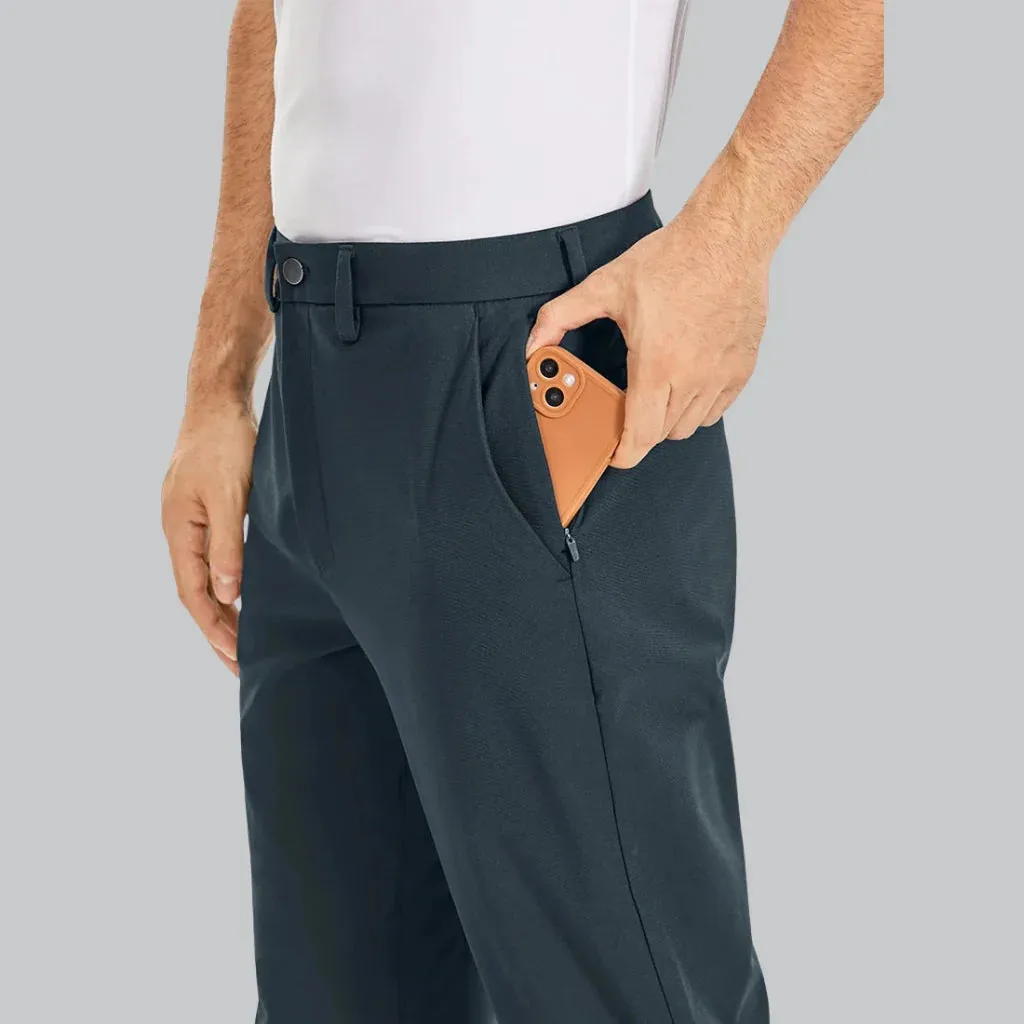 Versatile Men's Pants with Flexible Fabric