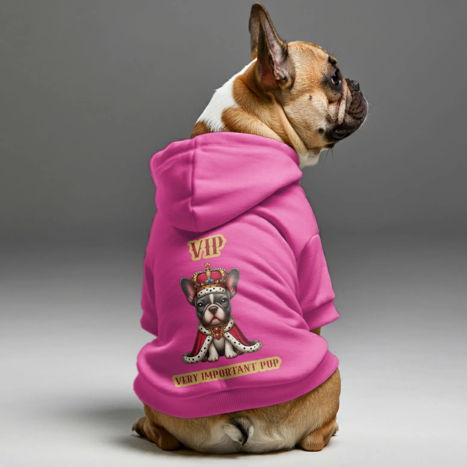 very important pup!! - Personalized French Bulldog Hoodies with Funny Quotes – Stylish, Cozy, and Premium 100% Cotton