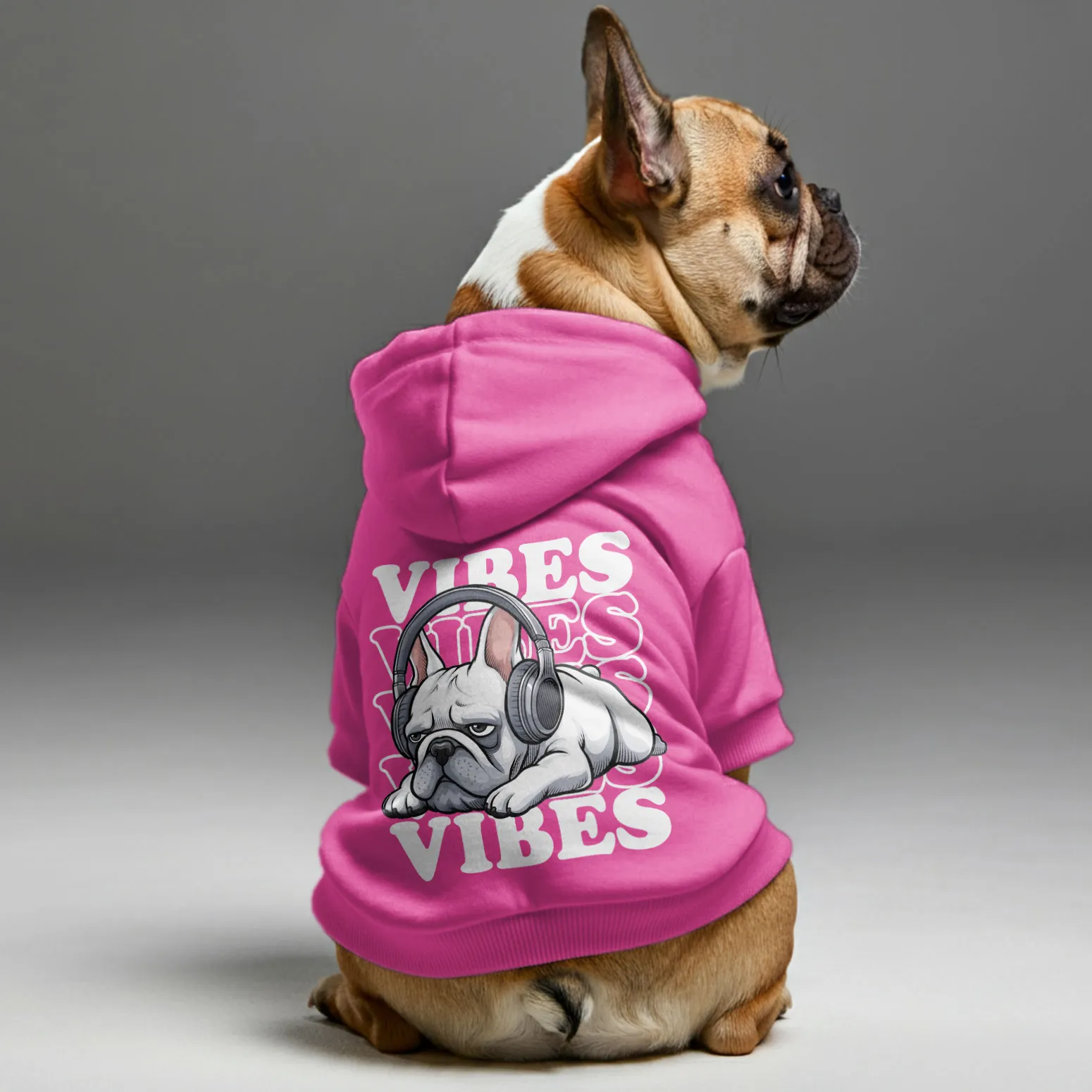 Vibes - Personalized French Bulldog Hoodies with Funny Quotes – Stylish, Cozy, and Premium 100% Cotton