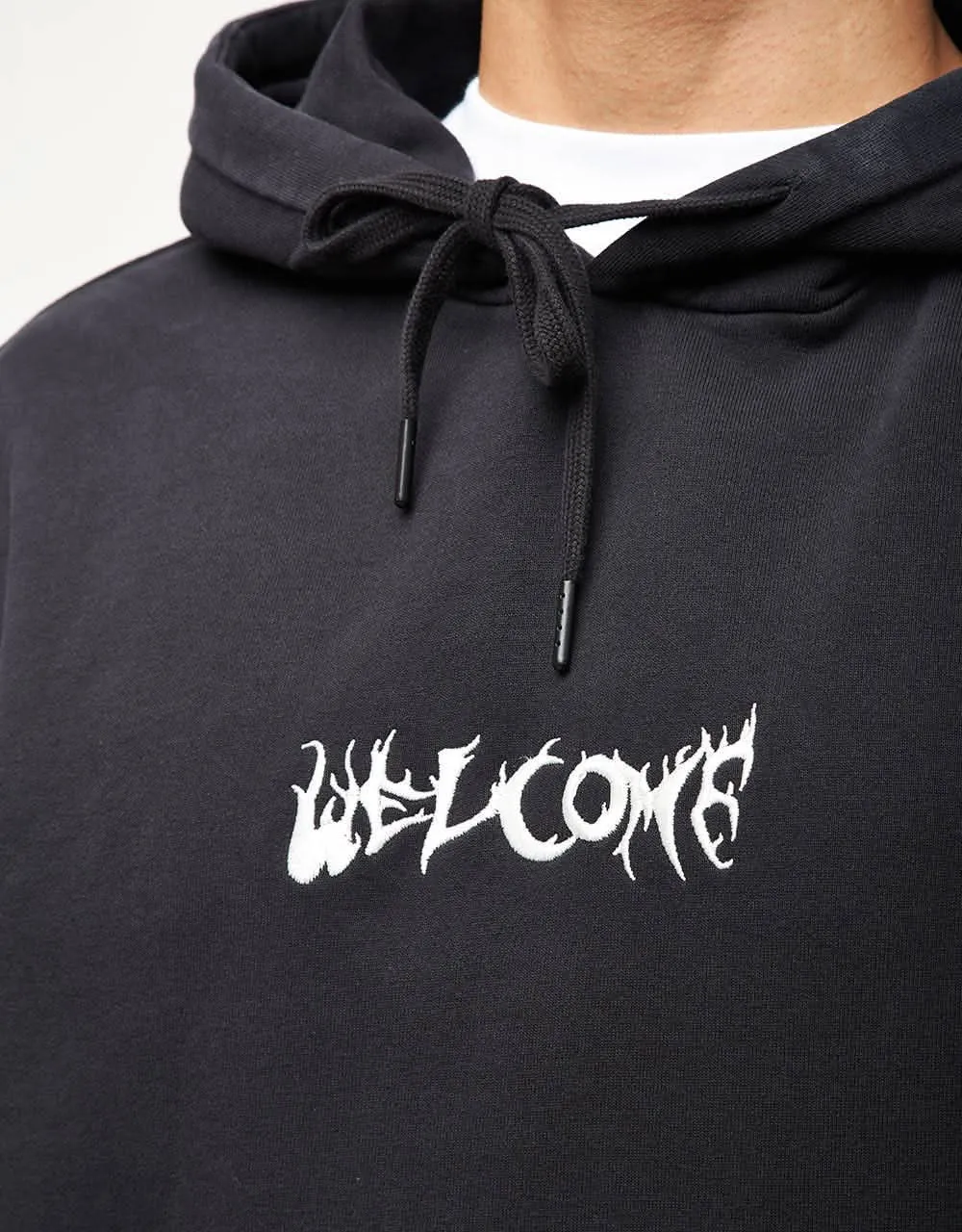 Welcome Light and Easy Pigment-Dyed Pullover Hoodie - Black