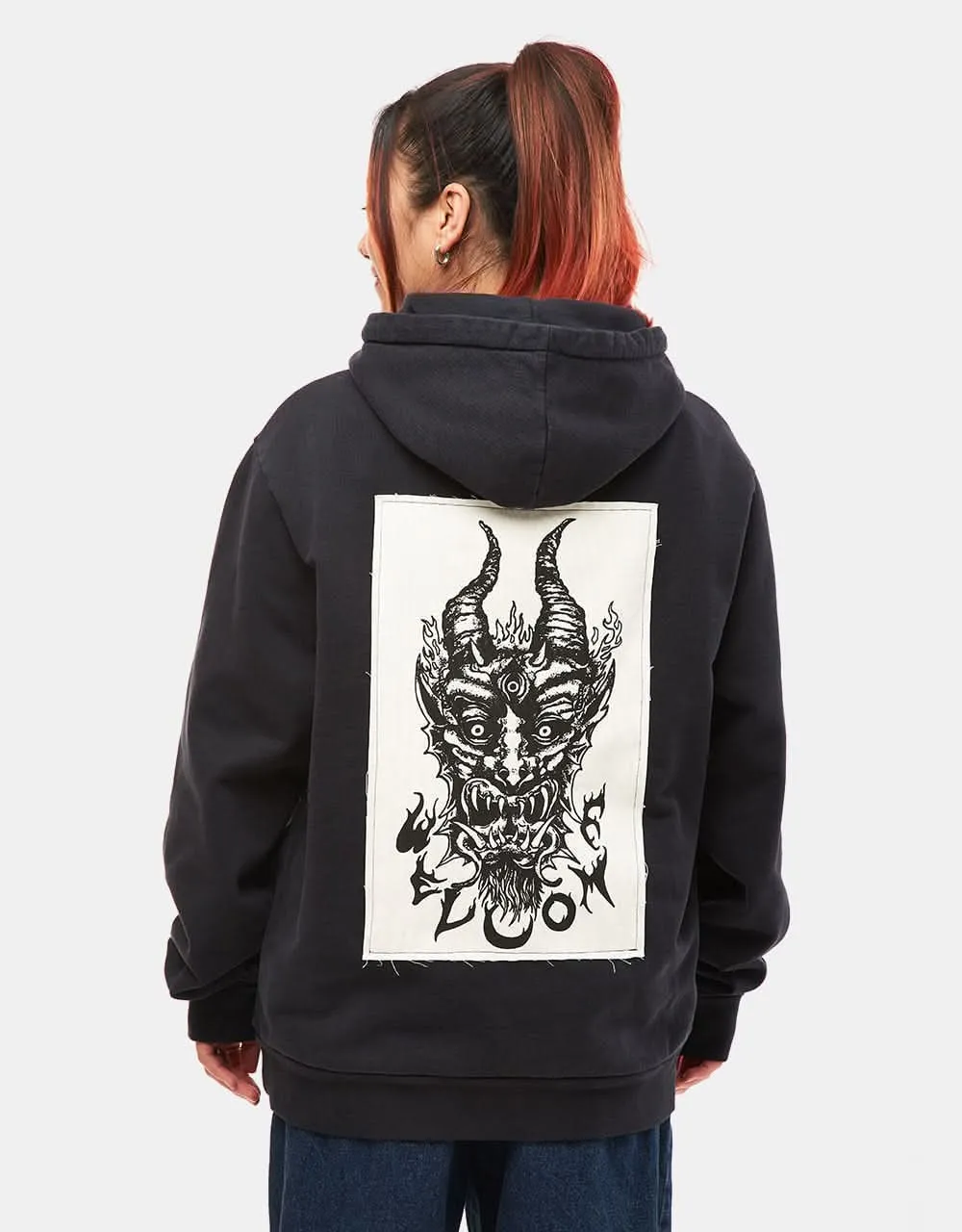 Welcome Light and Easy Pigment-Dyed Pullover Hoodie - Black