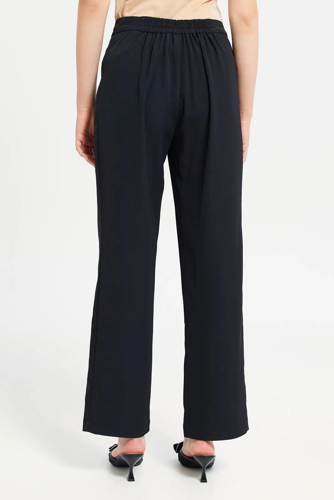 Women Black Formal Trousers