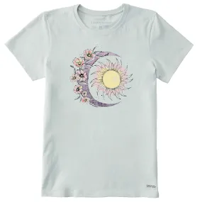 Women's Moon Flower Short Sleeve Tee